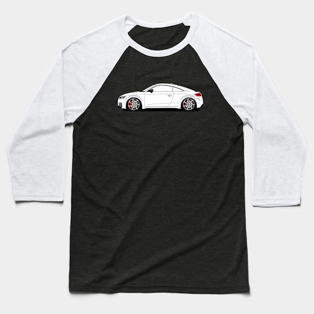 TT RS Sedan Stancenation Baseball T-Shirt by Turbo29